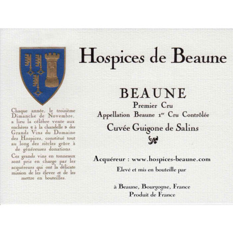 Hospices de Beaune Beaune 1er Cru Guigone de Salins 2023 Primeur